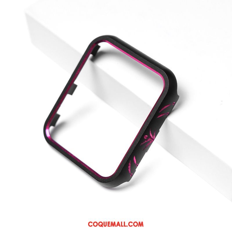 Étui Apple Watch Series 4 Incruster Strass Rose Protection, Coque Apple Watch Series 4 Métal Incassable