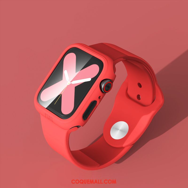 Étui Apple Watch Series 4 Marque De Tendance Rouge Protection, Coque Apple Watch Series 4 Personnalité Sport