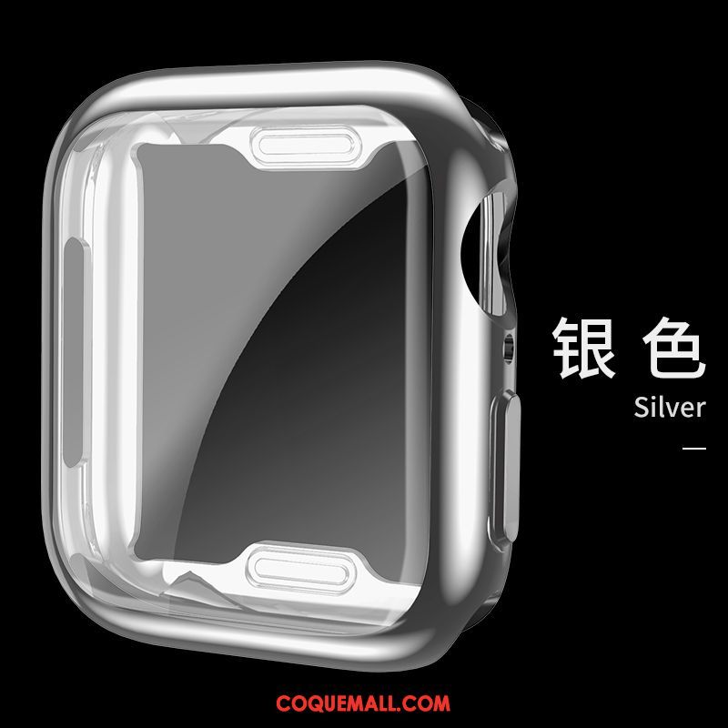 Étui Apple Watch Series 4 Membrane Très Mince Silicone, Coque Apple Watch Series 4 Incassable Placage