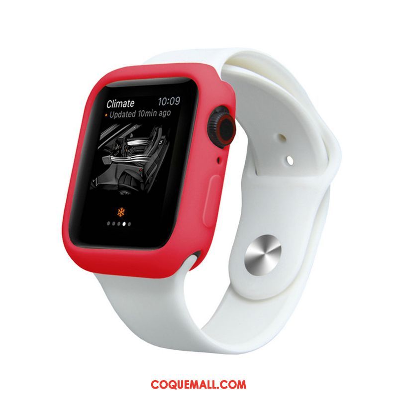 Étui Apple Watch Series 4 Protection Silicone Fluide Doux, Coque Apple Watch Series 4 Tout Compris Couleurs De Bonbon