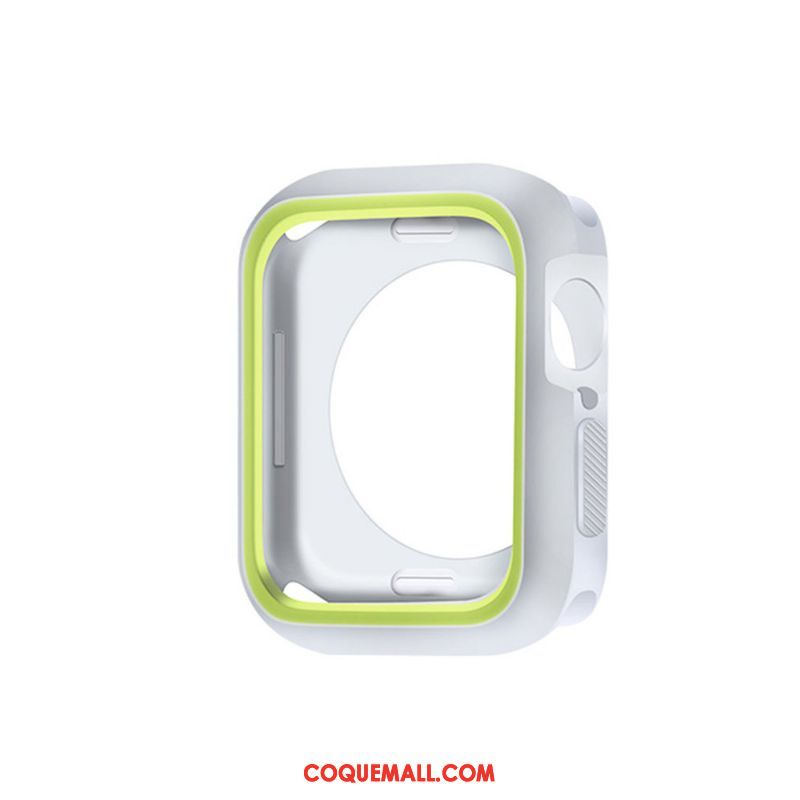 Étui Apple Watch Series 4 Silicone Protection Bleu, Coque Apple Watch Series 4 Fluide Doux