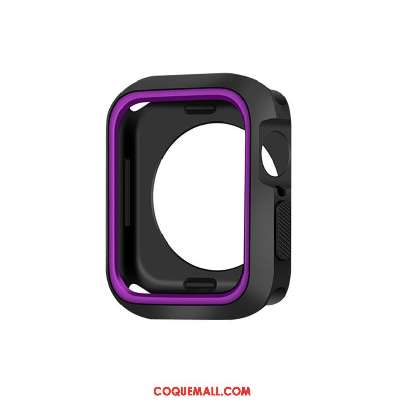 Étui Apple Watch Series 4 Silicone Protection Bleu, Coque Apple Watch Series 4 Fluide Doux