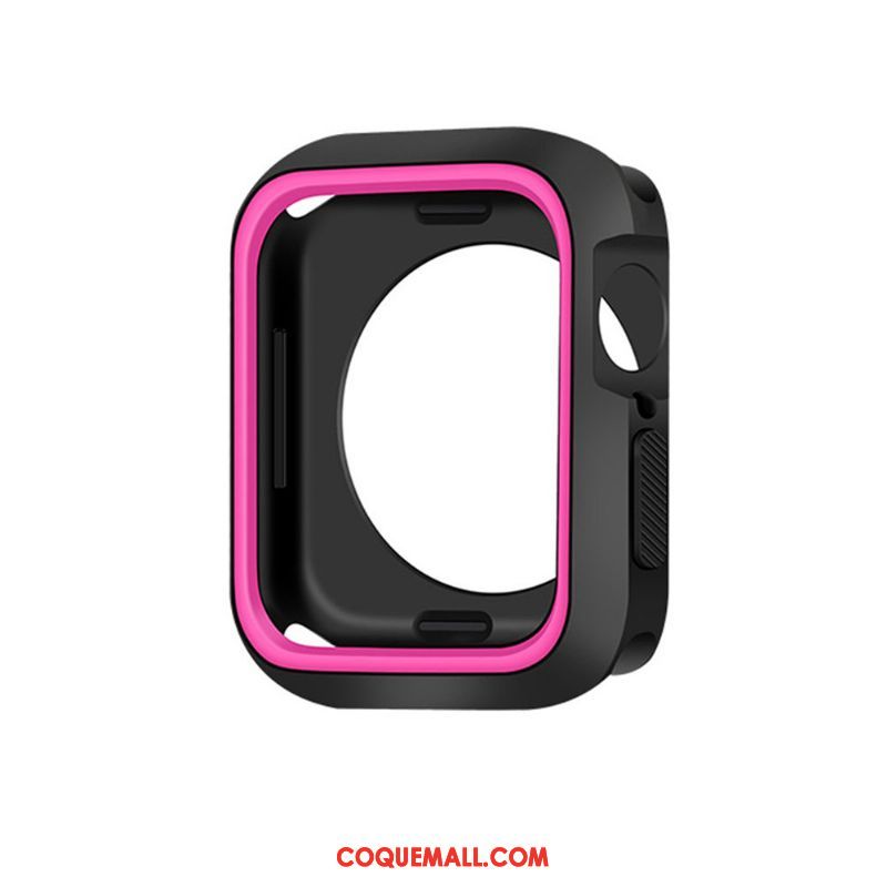 Étui Apple Watch Series 4 Silicone Protection Bleu, Coque Apple Watch Series 4 Fluide Doux