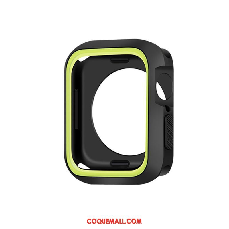 Étui Apple Watch Series 4 Silicone Protection Bleu, Coque Apple Watch Series 4 Fluide Doux