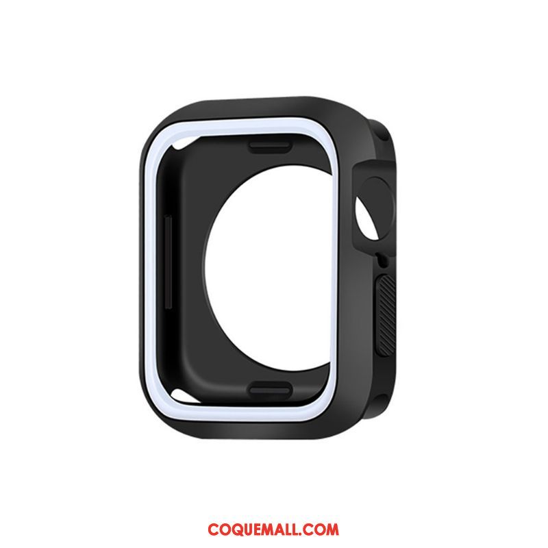 Étui Apple Watch Series 4 Silicone Protection Bleu, Coque Apple Watch Series 4 Fluide Doux