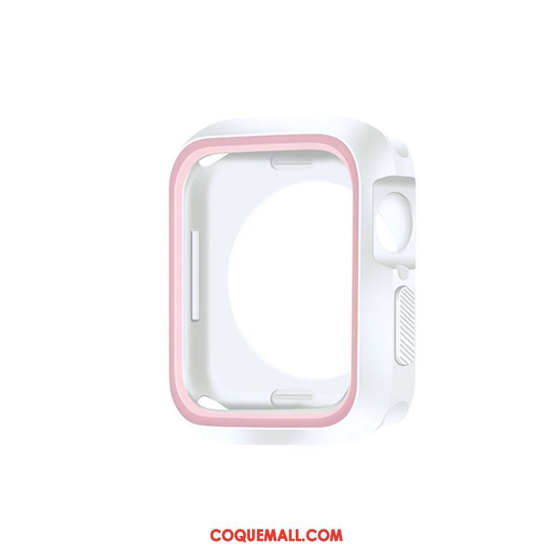 Étui Apple Watch Series 4 Silicone Protection Bleu, Coque Apple Watch Series 4 Fluide Doux