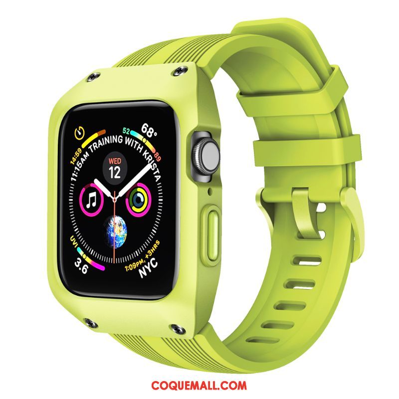 Étui Apple Watch Series 4 Sport Protection Vert, Coque Apple Watch Series 4 Incassable Créatif