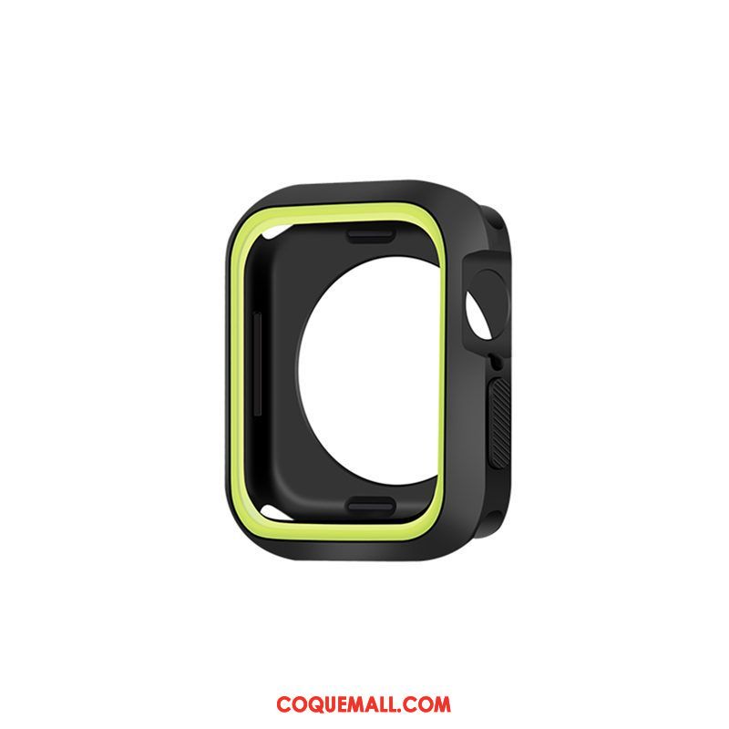 Étui Apple Watch Series 5 Personnalité Créatif Bicolore, Coque Apple Watch Series 5 Noir Incassable