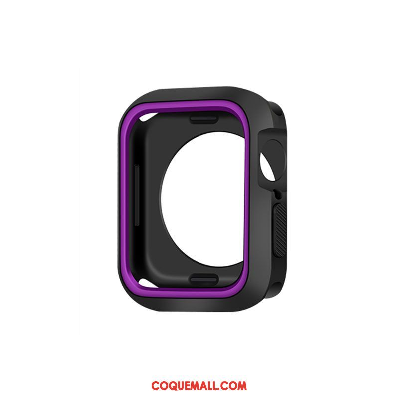 Étui Apple Watch Series 5 Personnalité Créatif Bicolore, Coque Apple Watch Series 5 Noir Incassable