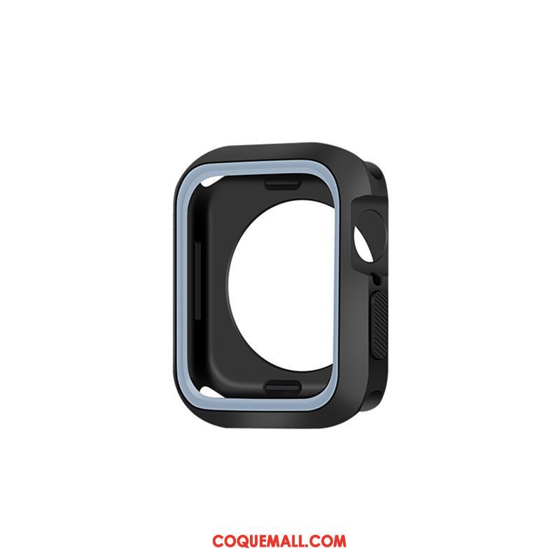 Étui Apple Watch Series 5 Personnalité Créatif Bicolore, Coque Apple Watch Series 5 Noir Incassable