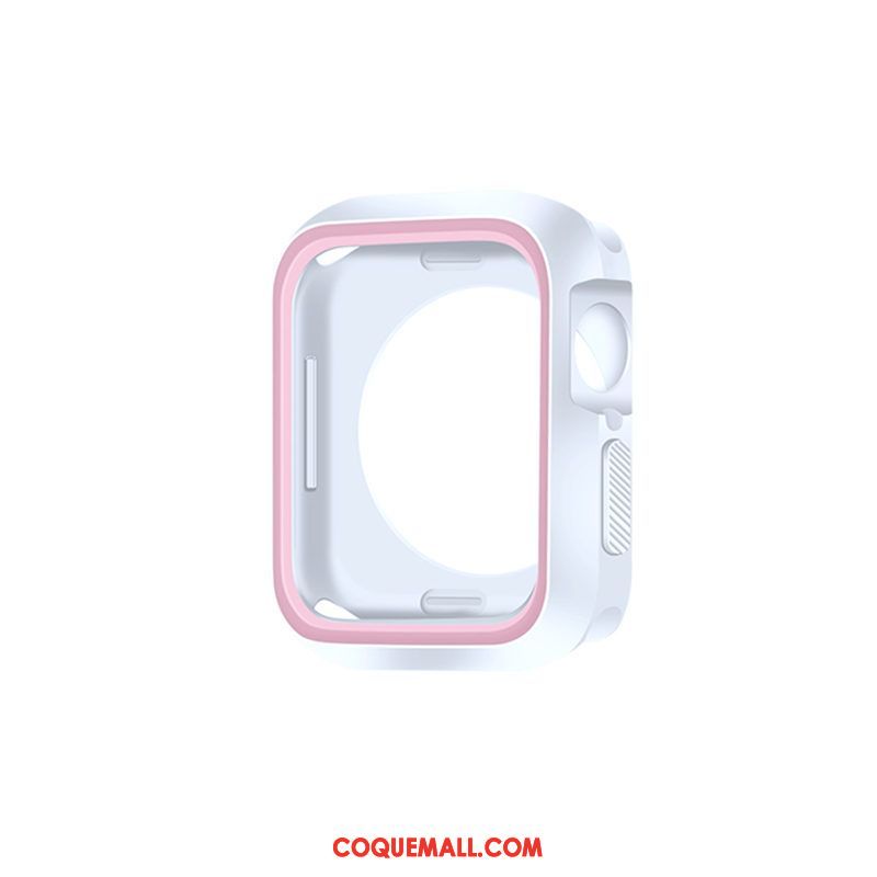 Étui Apple Watch Series 5 Personnalité Créatif Bicolore, Coque Apple Watch Series 5 Noir Incassable