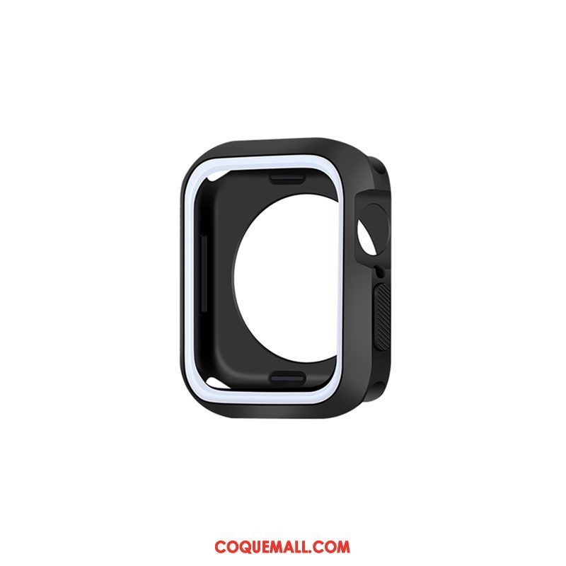 Étui Apple Watch Series 5 Personnalité Créatif Bicolore, Coque Apple Watch Series 5 Noir Incassable