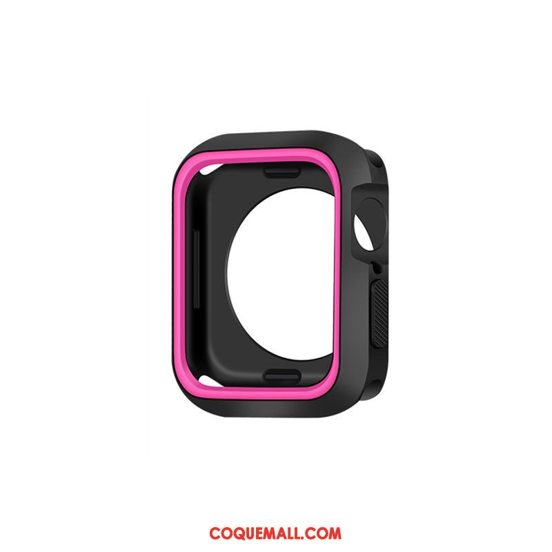 Étui Apple Watch Series 5 Personnalité Créatif Bicolore, Coque Apple Watch Series 5 Noir Incassable