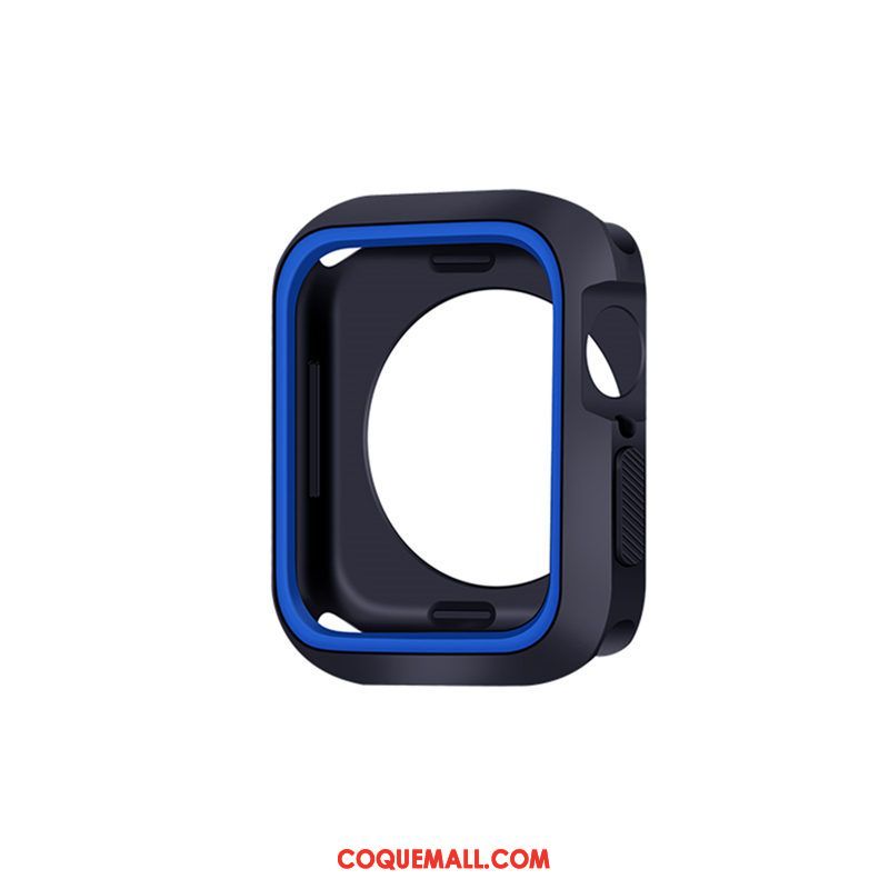 Étui Apple Watch Series 5 Personnalité Créatif Bicolore, Coque Apple Watch Series 5 Noir Incassable