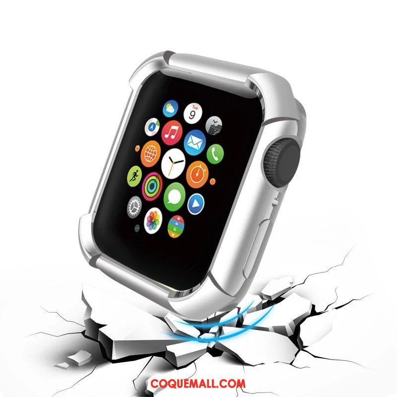 Étui Apple Watch Series 5 Tendance Incassable Noir, Coque Apple Watch Series 5 Bovins Silicone