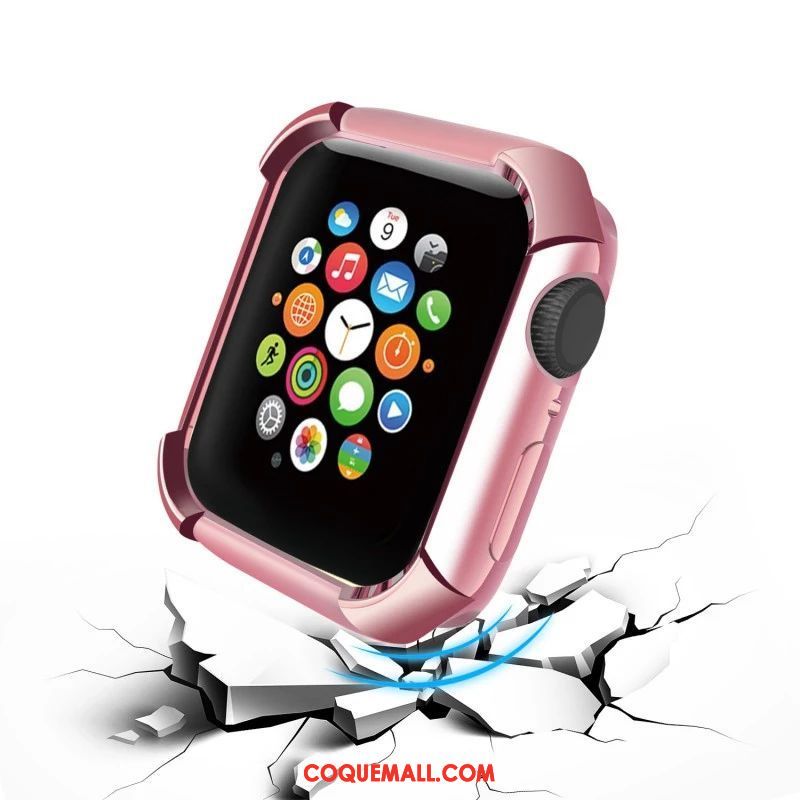 Étui Apple Watch Series 5 Tendance Incassable Noir, Coque Apple Watch Series 5 Bovins Silicone