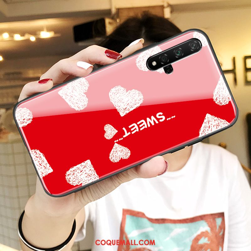 Étui Honor 20 Fluide Doux Créatif Amoureux, Coque Honor 20 Charmant Incassable