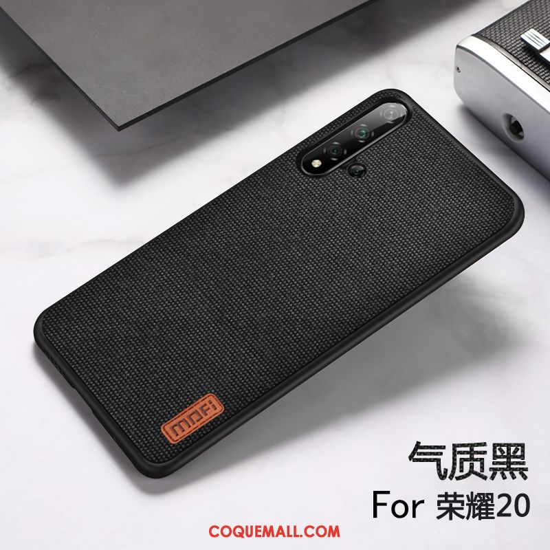 Étui Honor 20 Incassable Tissu Délavé En Daim, Coque Honor 20 Personnalité Simple