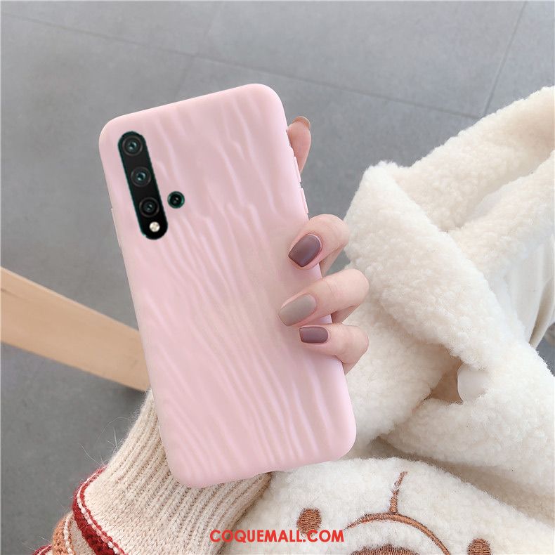 Étui Honor 20 Plissé Créatif Simple, Coque Honor 20 Tout Compris Fluide Doux Beige