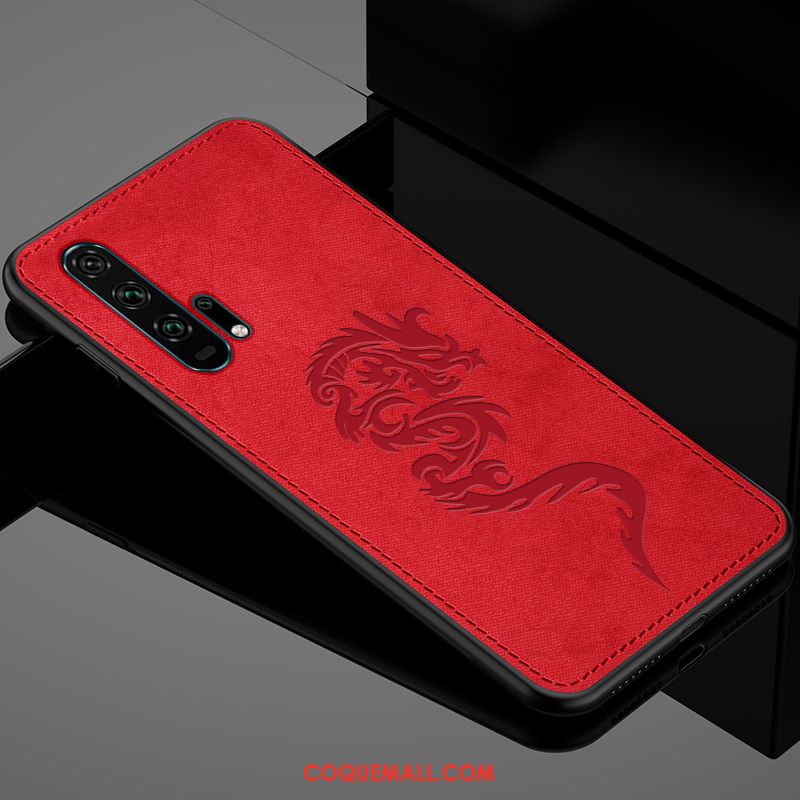 Étui Honor 20 Pro Silicone Incassable Modèle Fleurie, Coque Honor 20 Pro Protection Tissu