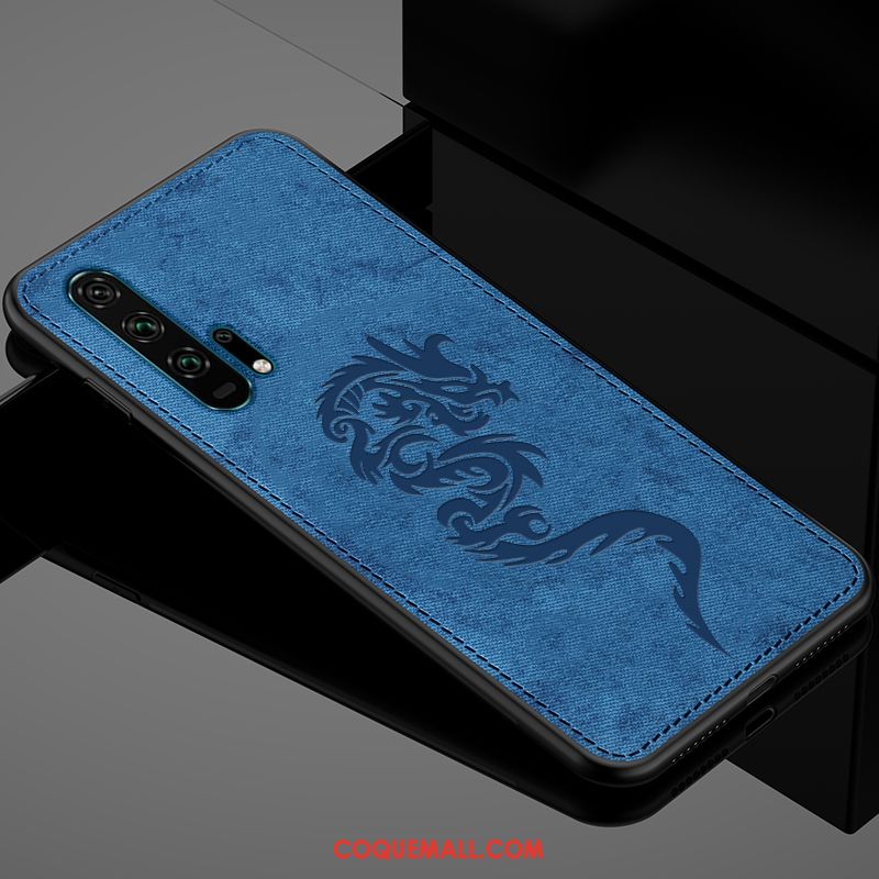 Étui Honor 20 Pro Silicone Incassable Modèle Fleurie, Coque Honor 20 Pro Protection Tissu