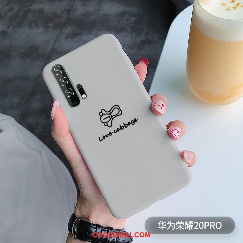 Étui Honor 20 Pro Simple Silicone Incassable, Coque Honor 20 Pro Fluide Doux Tendance Braun