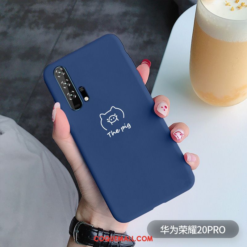 Étui Honor 20 Pro Simple Silicone Incassable, Coque Honor 20 Pro Fluide Doux Tendance Braun