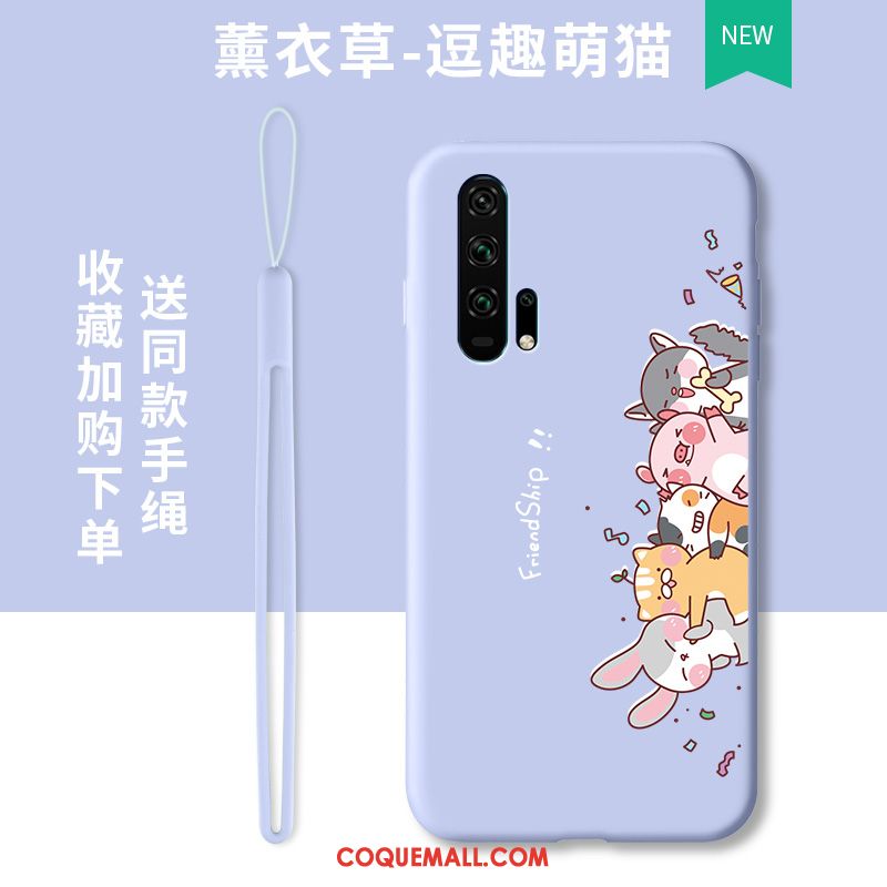 Étui Honor 20 Pro Tendance Violet Incassable, Coque Honor 20 Pro Tout Compris Dessin Animé