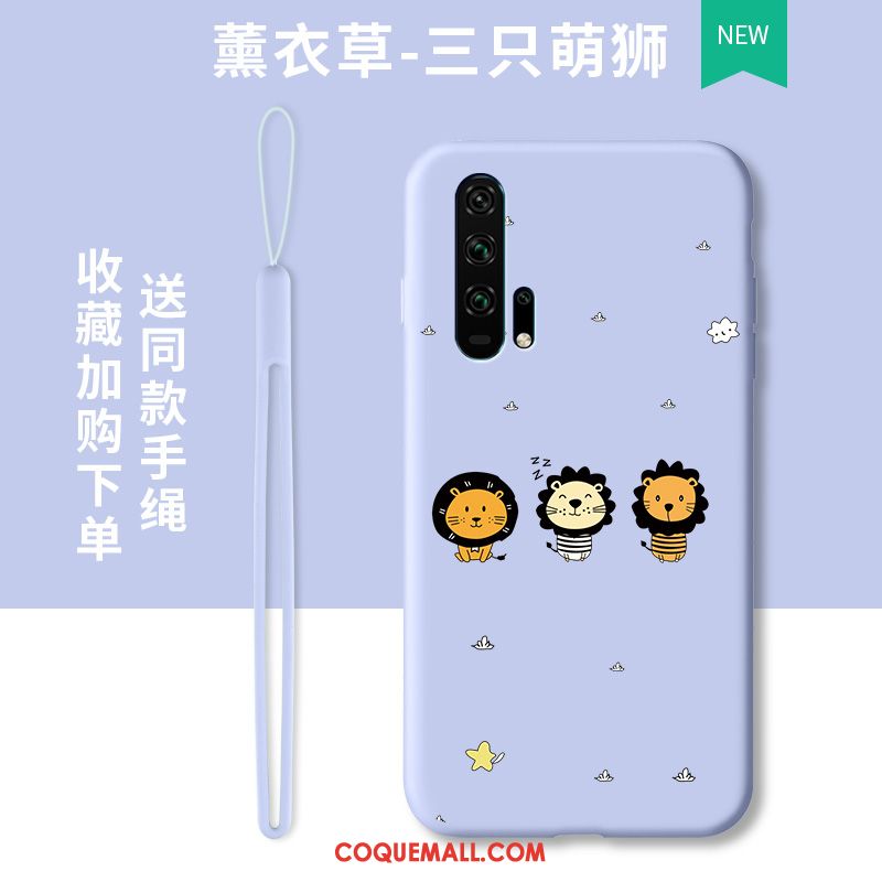 Étui Honor 20 Pro Tendance Violet Incassable, Coque Honor 20 Pro Tout Compris Dessin Animé