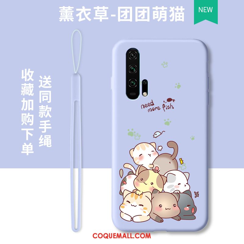 Étui Honor 20 Pro Tendance Violet Incassable, Coque Honor 20 Pro Tout Compris Dessin Animé