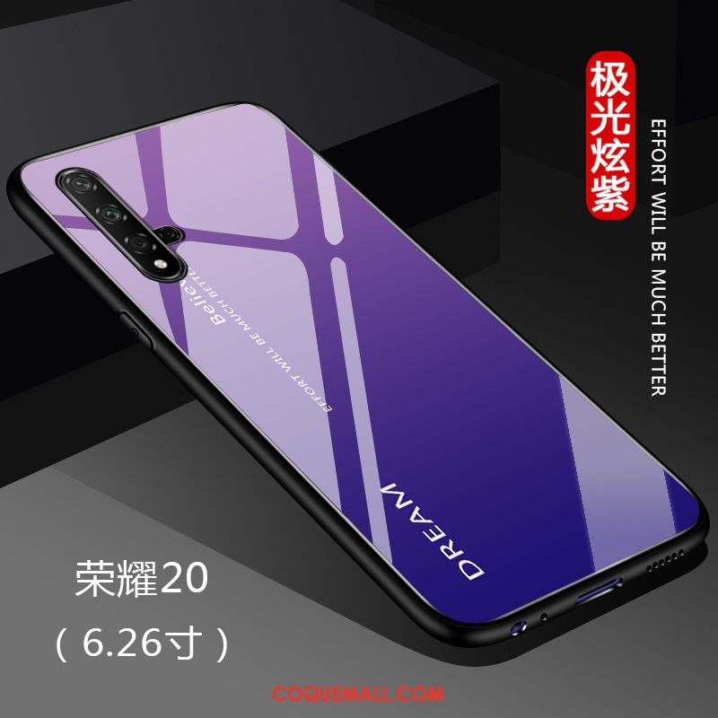 Étui Honor 20 Pro Tout Compris Incassable Téléphone Portable, Coque Honor 20 Pro Couleur Unie Miroir