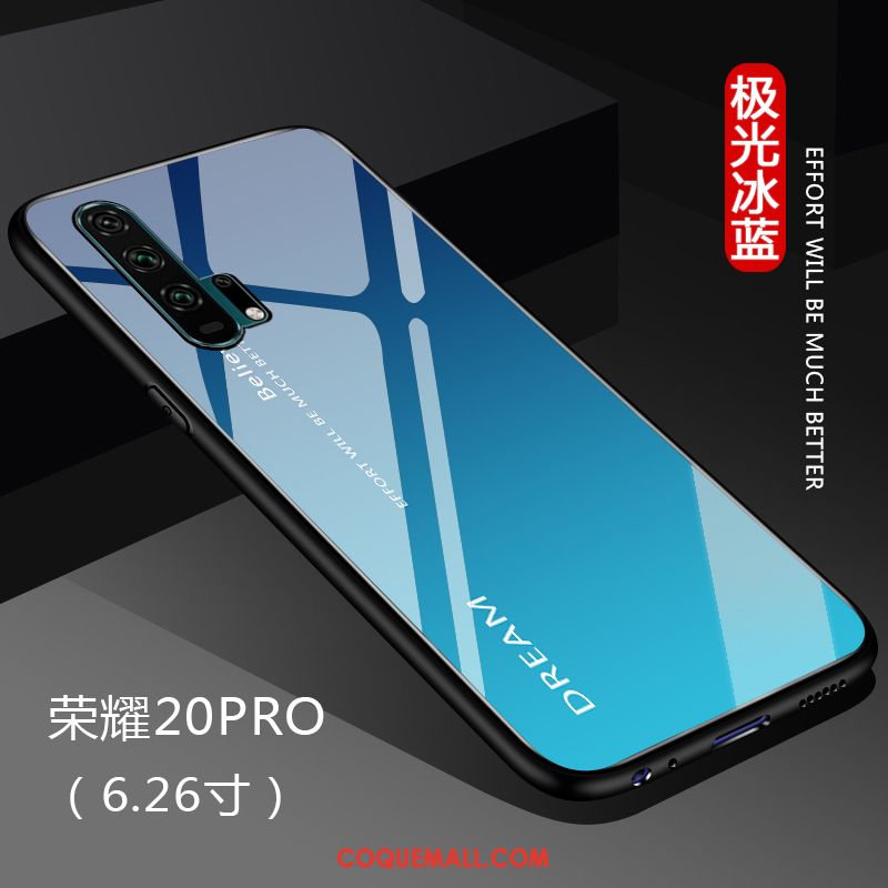 Étui Honor 20 Pro Tout Compris Incassable Téléphone Portable, Coque Honor 20 Pro Couleur Unie Miroir