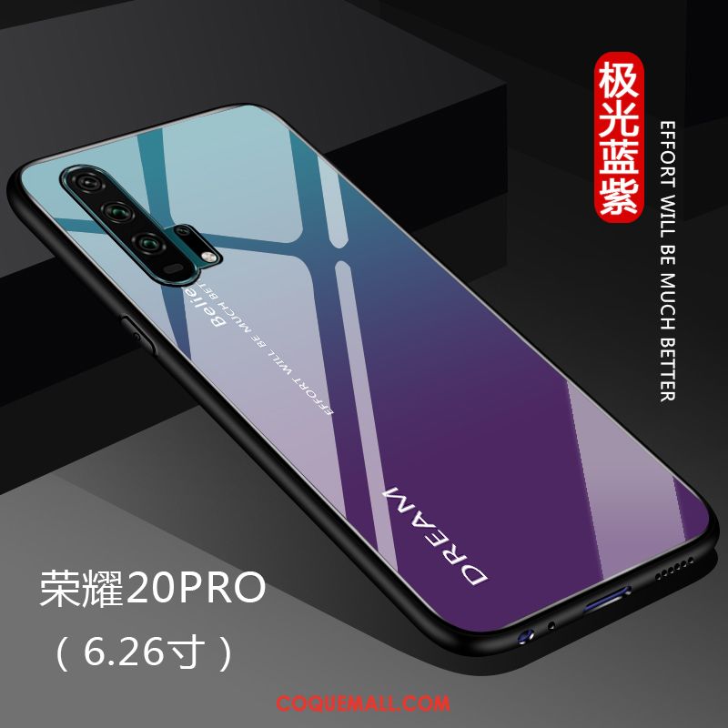 Étui Honor 20 Pro Tout Compris Incassable Téléphone Portable, Coque Honor 20 Pro Couleur Unie Miroir