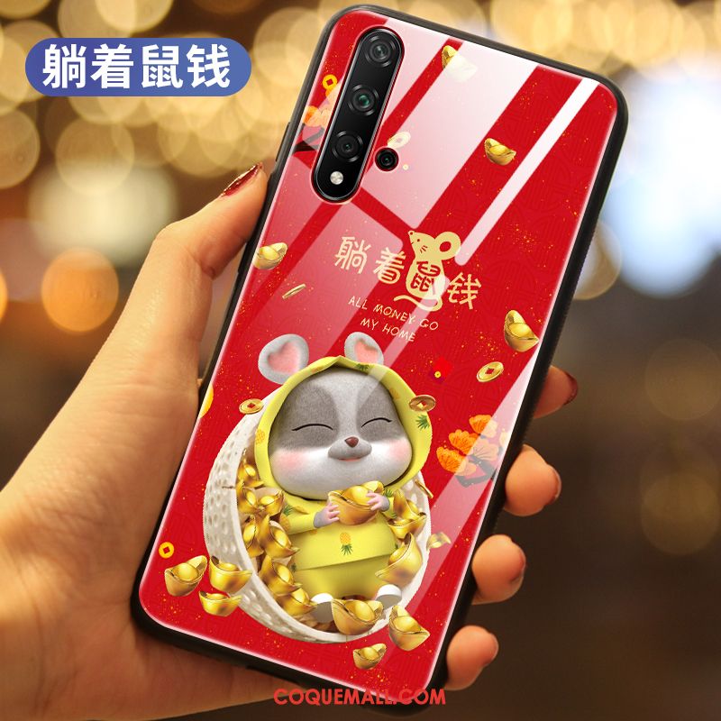 Étui Honor 20 Téléphone Portable Marque De Tendance Rat, Coque Honor 20 Tout Compris Net Rouge