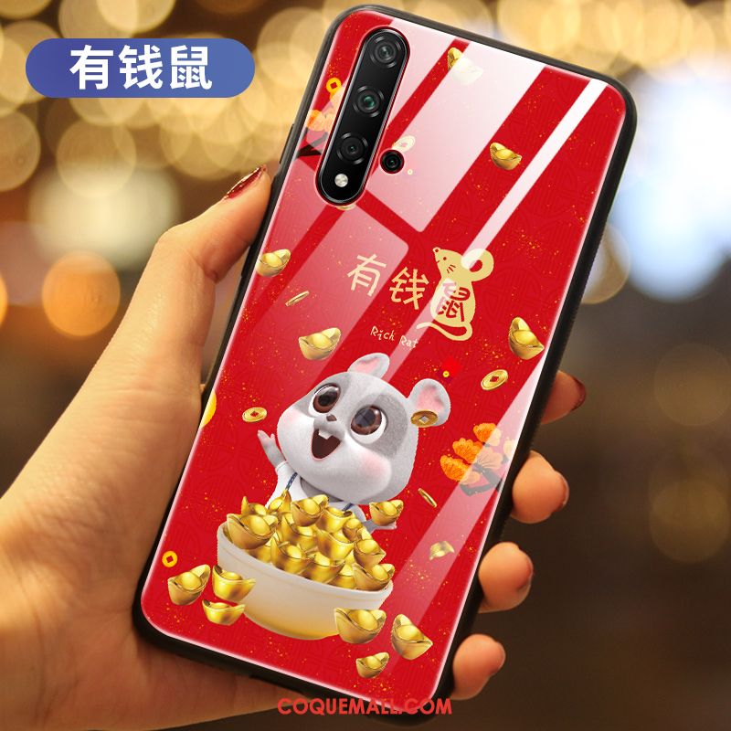 Étui Honor 20 Téléphone Portable Marque De Tendance Rat, Coque Honor 20 Tout Compris Net Rouge