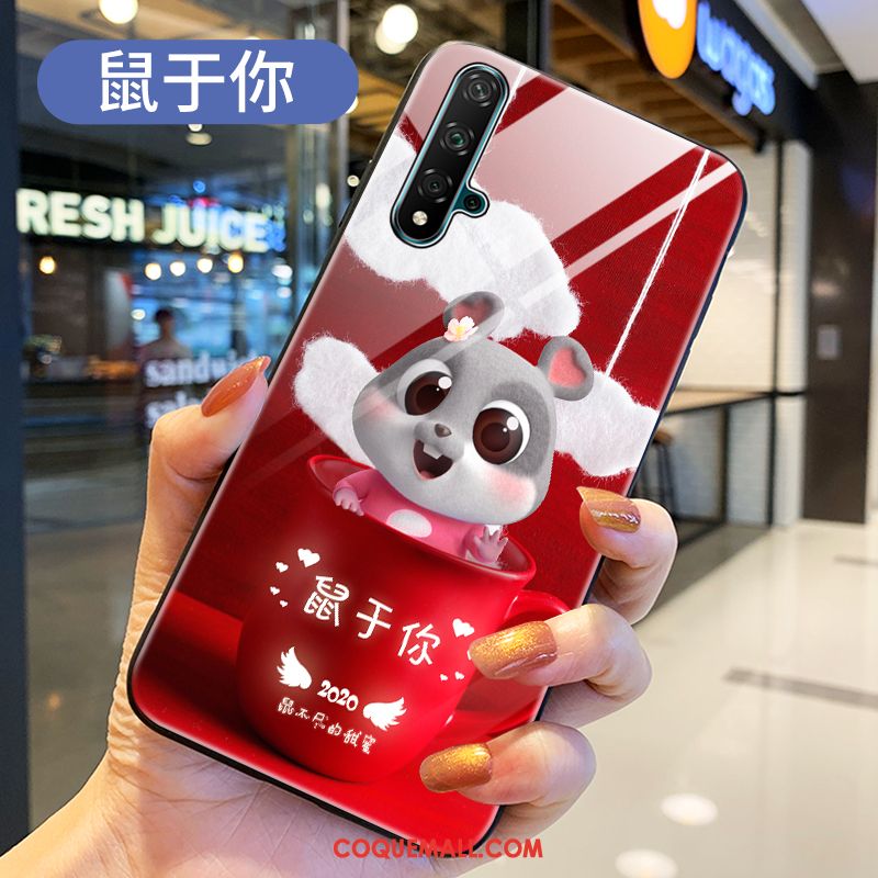 Étui Honor 20 Téléphone Portable Marque De Tendance Rat, Coque Honor 20 Tout Compris Net Rouge