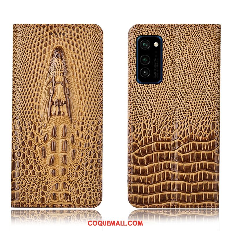 Étui Honor 30 Pro En Cuir Téléphone Portable Crocodile, Coque Honor 30 Pro Protection Incassable Braun