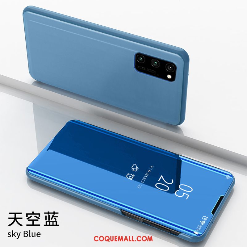 Étui Honor 30 Pro Miroir Bleu Téléphone Portable, Coque Honor 30 Pro Personnalité Dimensionnel