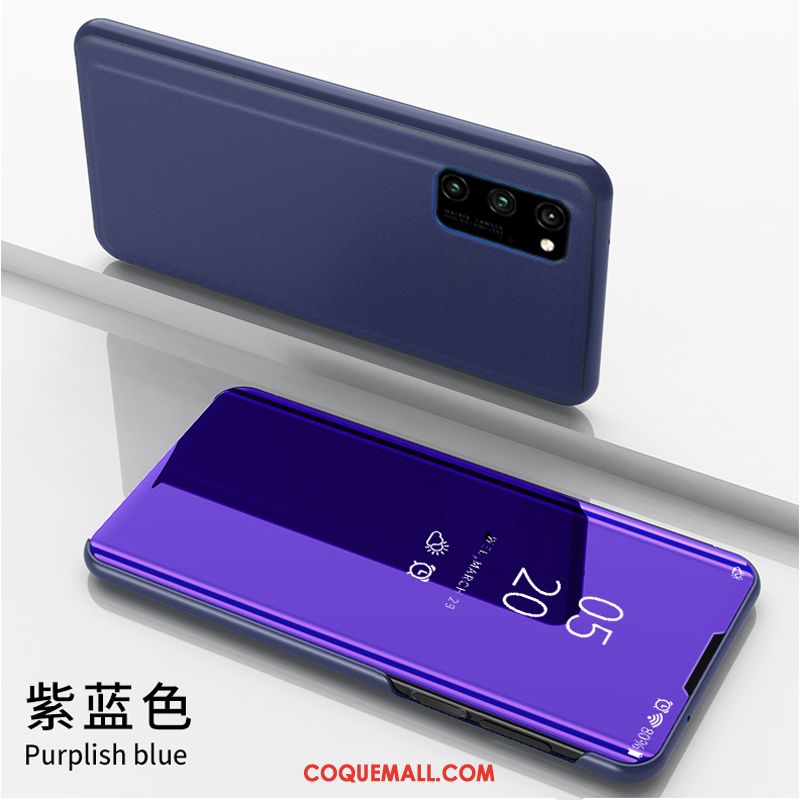 Étui Honor 30 Pro Miroir Bleu Téléphone Portable, Coque Honor 30 Pro Personnalité Dimensionnel