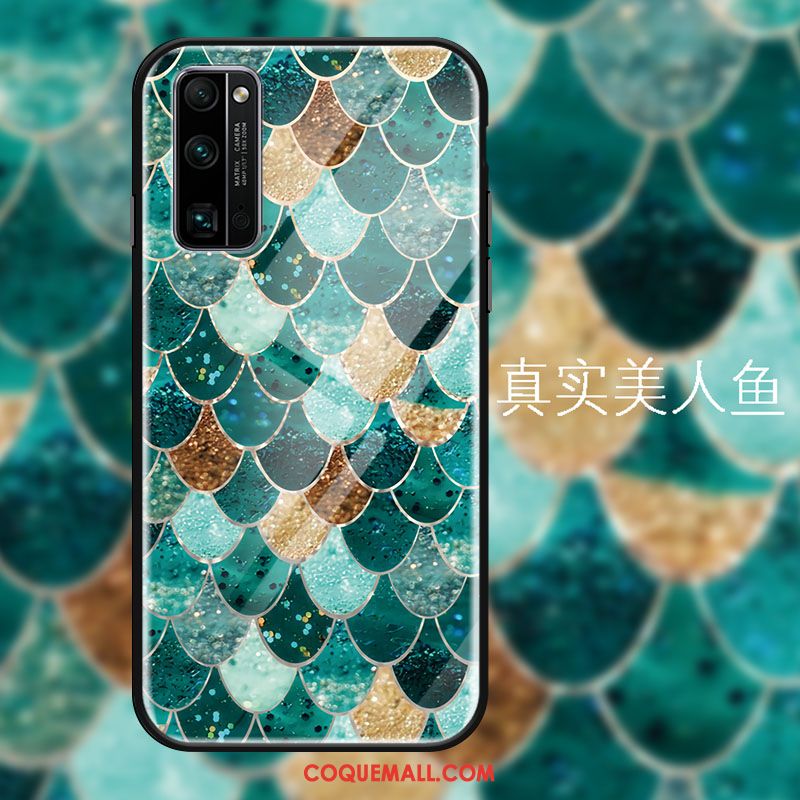 Étui Honor 30 Pro Miroir Protection Téléphone Portable, Coque Honor 30 Pro Vert Petit