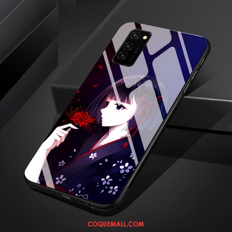 Étui Honor 30 Pro Noir Style Chinois Tendance, Coque Honor 30 Pro Vintage Téléphone Portable