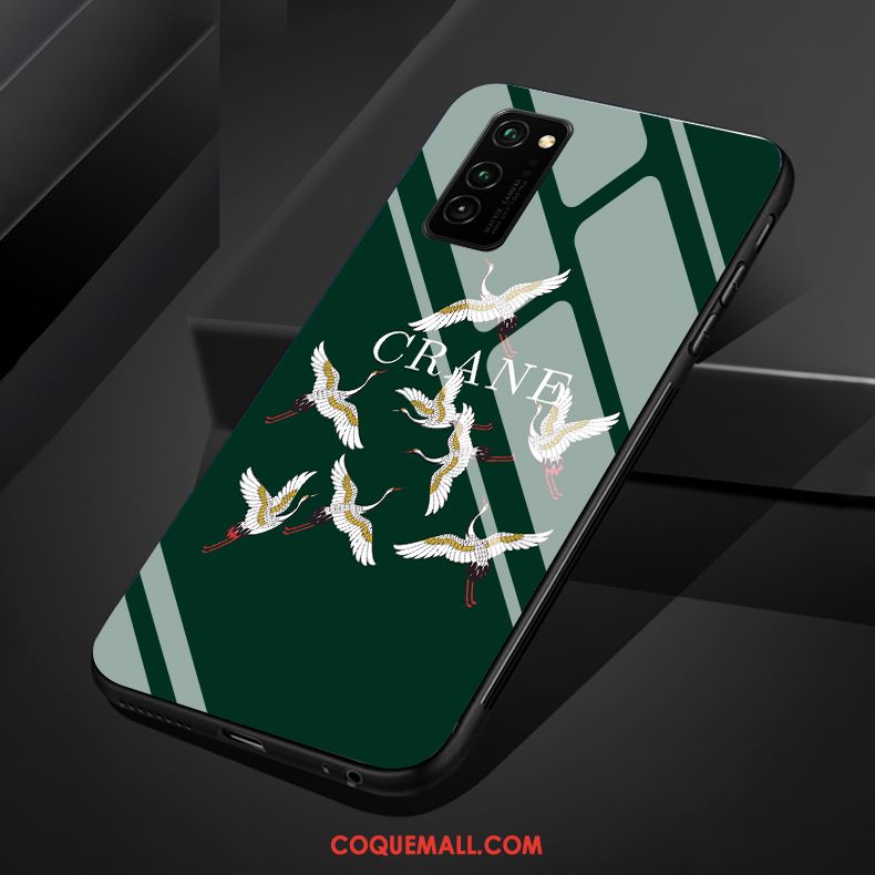 Étui Honor 30 Pro Simple Art Tendance, Coque Honor 30 Pro Vert Silicone