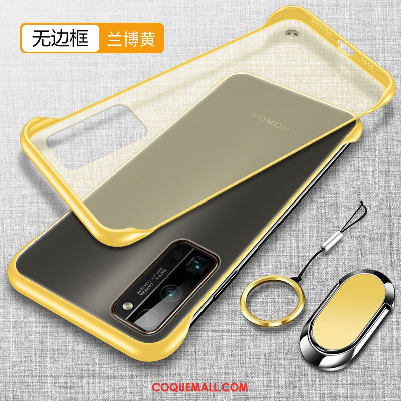 Étui Honor 30 Pro Téléphone Portable Incassable Transparent, Coque Honor 30 Pro Difficile Jaune