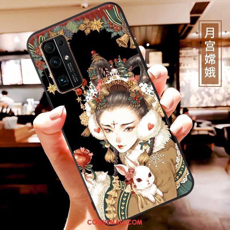 Étui Honor 30 Silicone Blanc Dessin Animé, Coque Honor 30 Incassable Fluide Doux