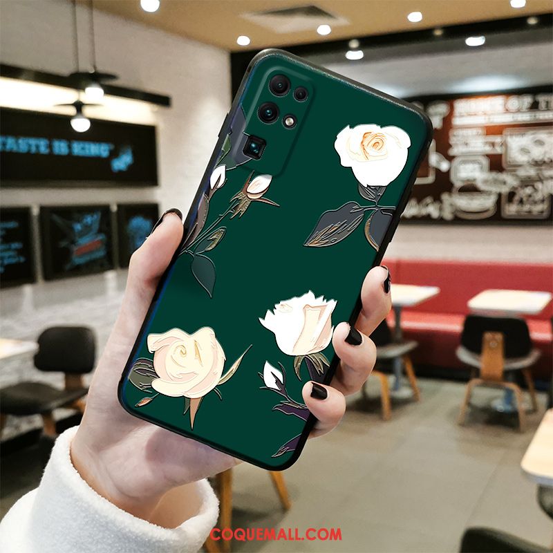 Étui Honor 30 Vert Téléphone Portable Protection, Coque Honor 30 Silicone Fluide Doux