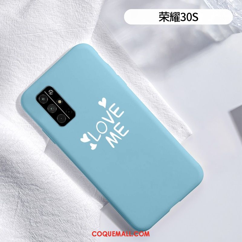 Étui Honor 30s Fluide Doux Protection Téléphone Portable, Coque Honor 30s Amour Silicone