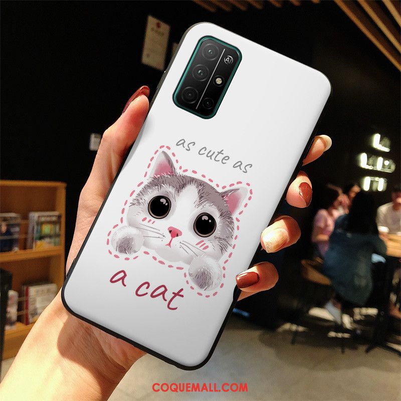 Étui Honor 30s Personnalité Silicone Tendance, Coque Honor 30s Mignonne Blanc