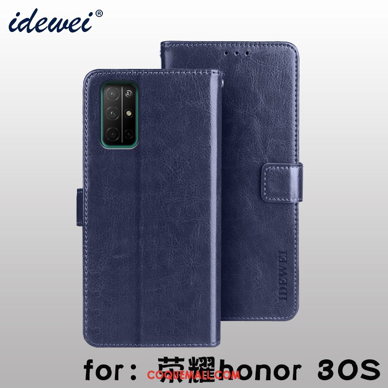 Étui Honor 30s Portefeuille Protection Nouveau, Coque Honor 30s Support En Cuir Braun