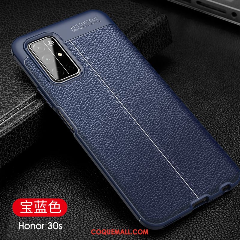 Étui Honor 30s Rouge En Cuir Luxe, Coque Honor 30s Nouveau Protection