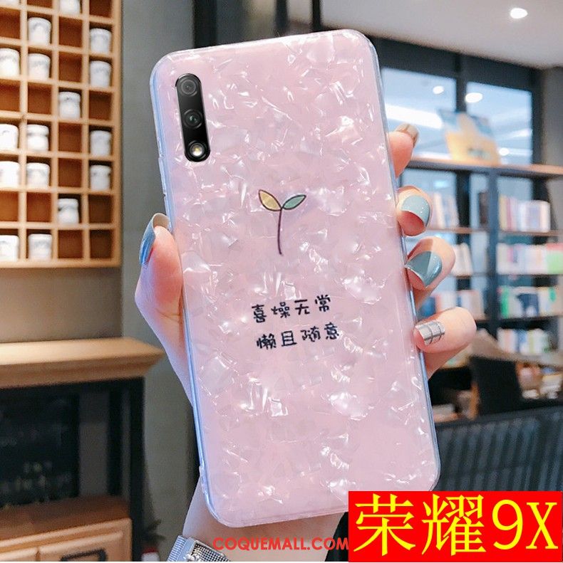 Étui Honor 9x Nouveau Charmant Incassable, Coque Honor 9x Fluide Doux Rose